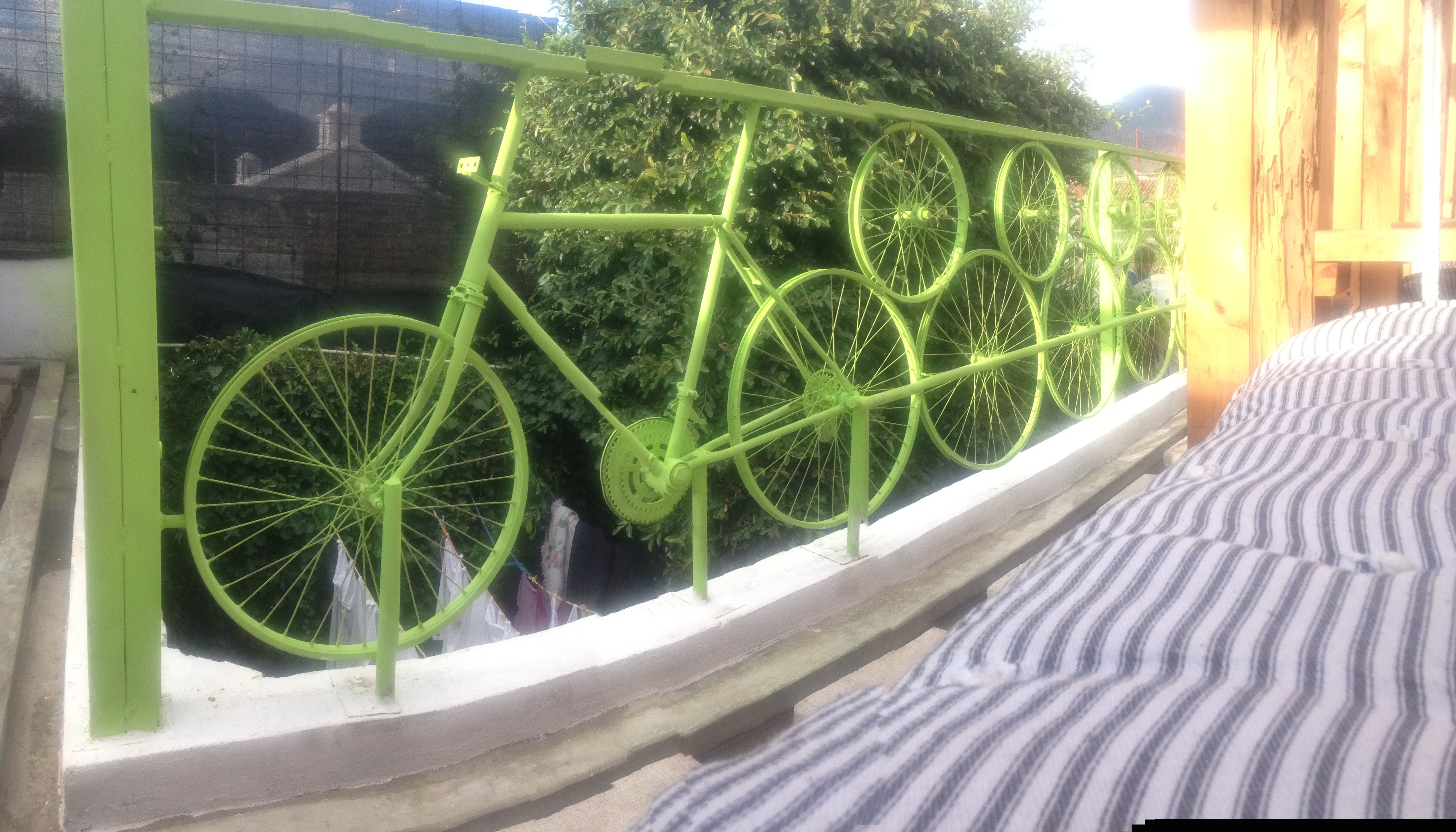 Awesome bicycle rail at Jungle Party  