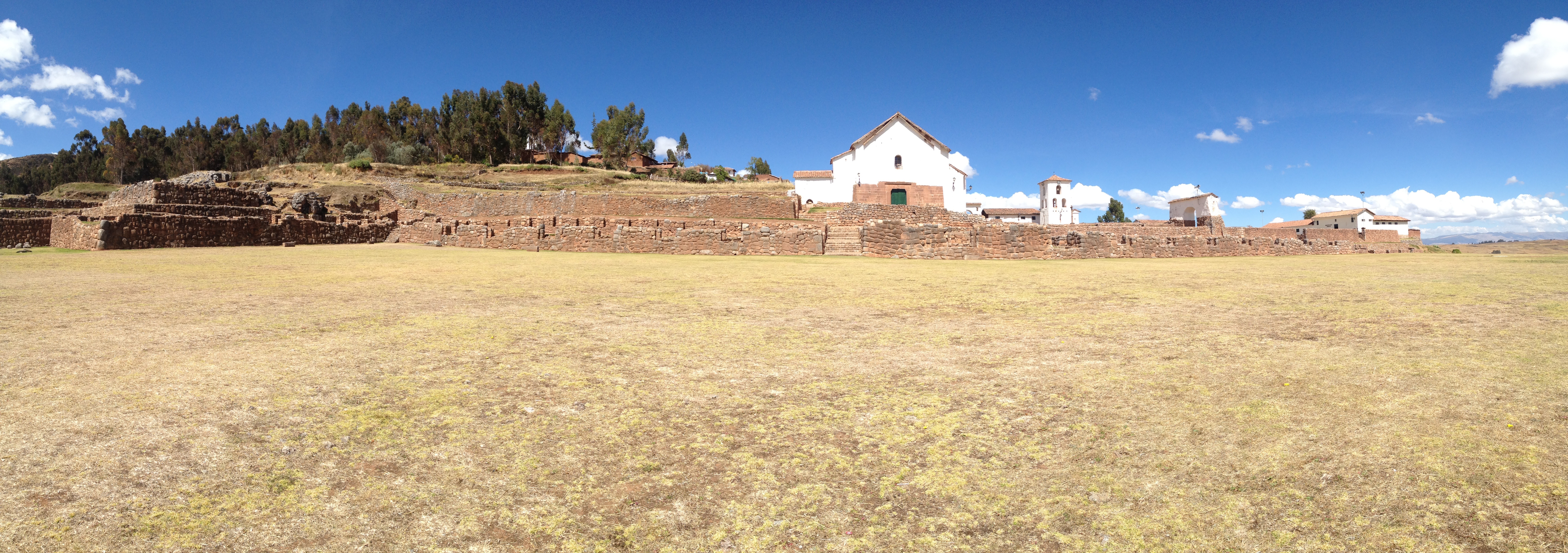 Our first stop on our motor bike tour,  Chinchero Church